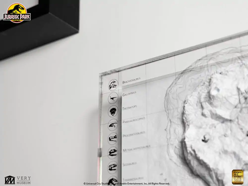 Jurassic Park Topografická Mapa Isla Nublar produktová fotografia