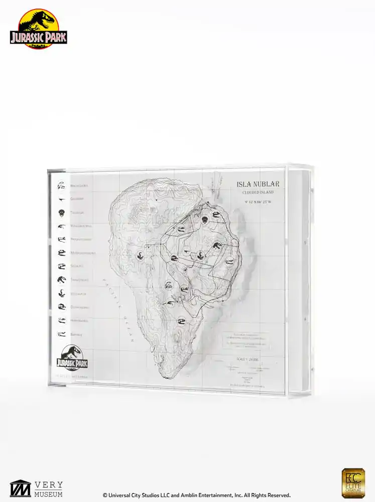 Jurassic Park Topografická Mapa Isla Nublar produktová fotografia