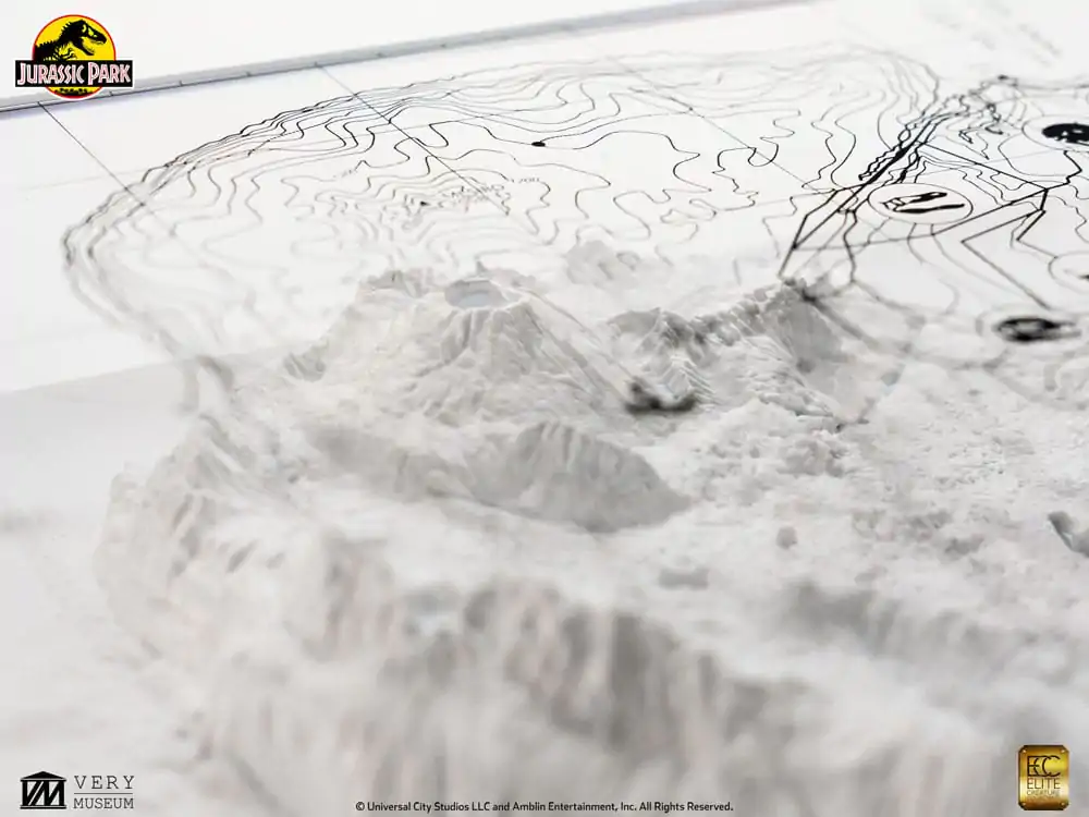 Jurassic Park Topografická Mapa Isla Nublar produktová fotografia
