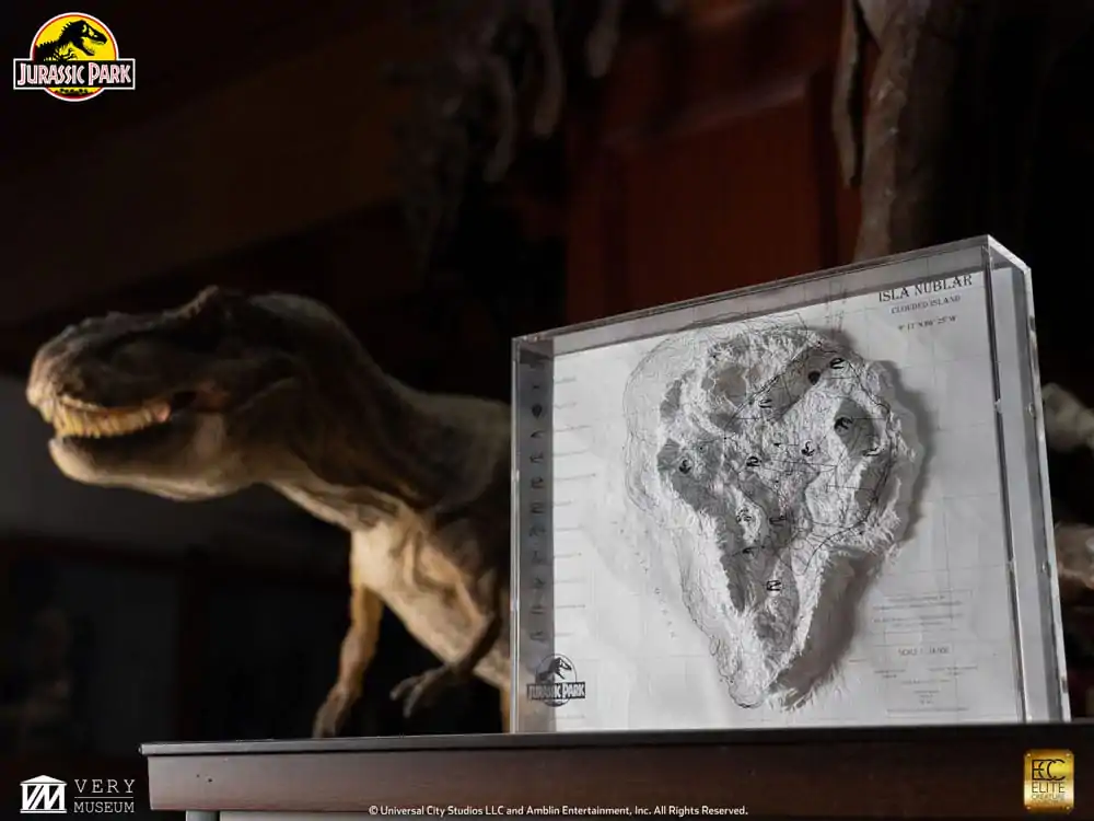 Jurassic Park Topografická Mapa Isla Nublar produktová fotografia