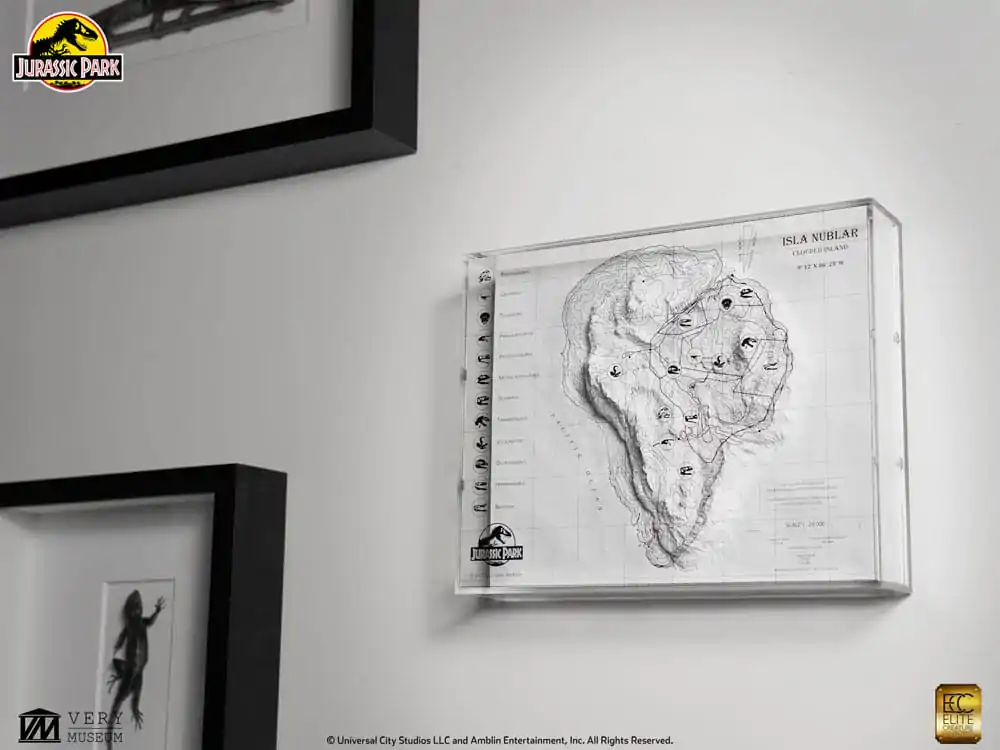 Jurassic Park Topografická Mapa Isla Nublar produktová fotografia