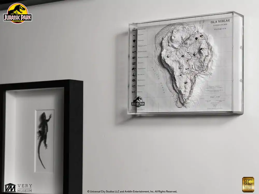 Jurassic Park Topografická Mapa Isla Nublar produktová fotografia