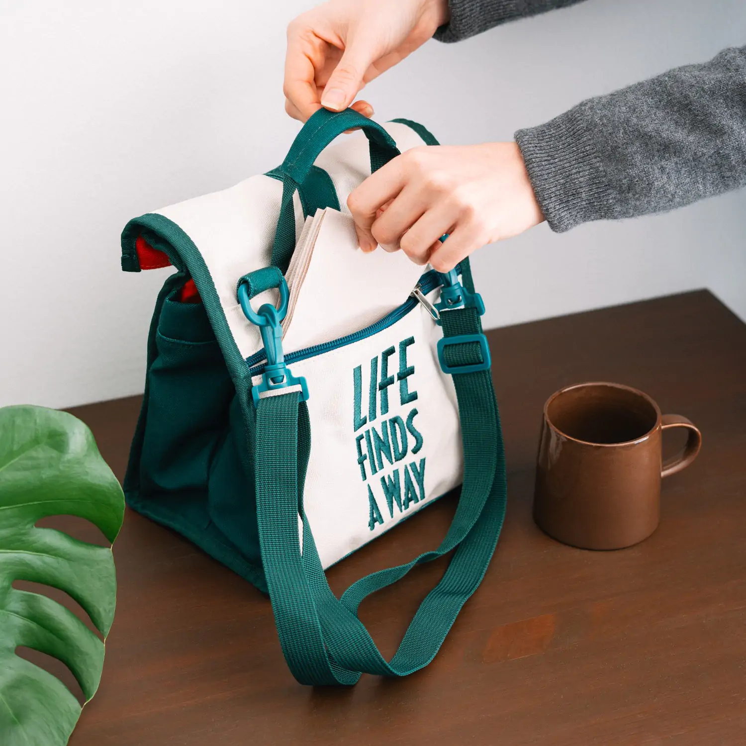 Jurassic Park obedová taška produktová fotografia