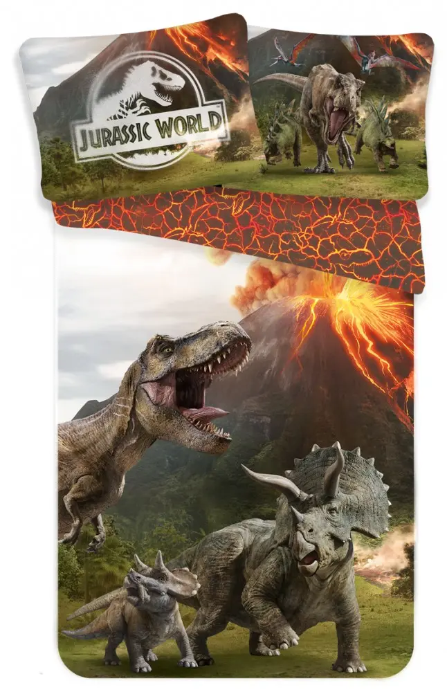 Jurassic World obliečky na paplón 140x200 cm, 70x90 cm produktová fotografia