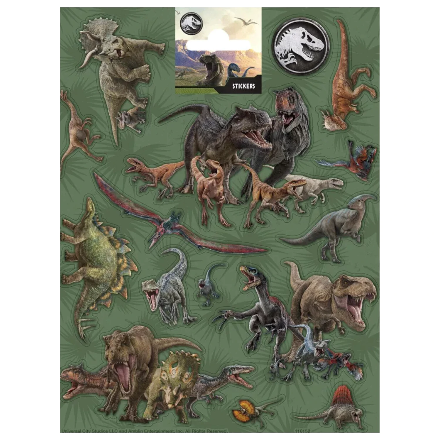 Jurassic World Attack Nálepka produktová fotografia