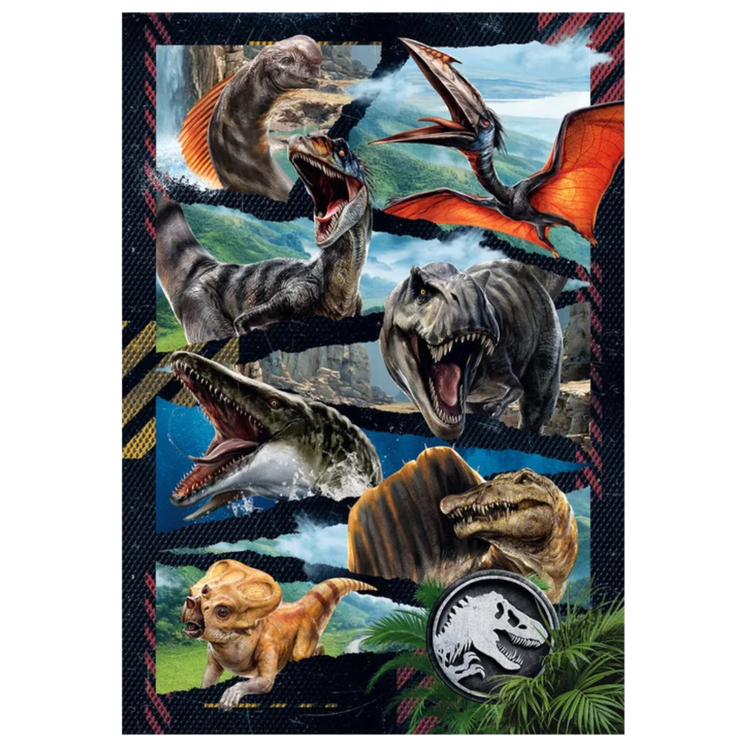 Jurassic World Battle Zone 300-dielne puzzle produktová fotografia