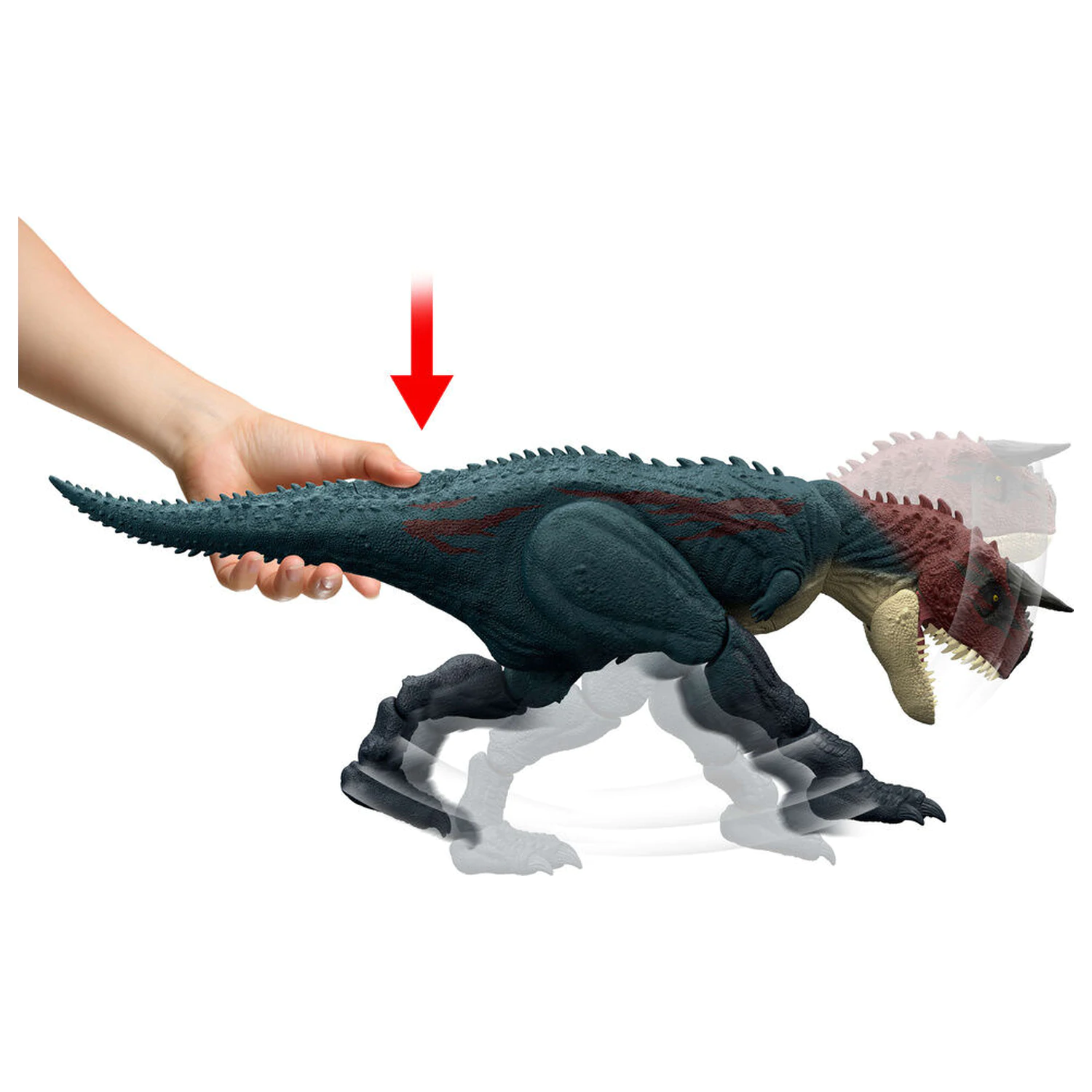 Jurassic World Carnotaurus figúrka dinosaura produktová fotografia