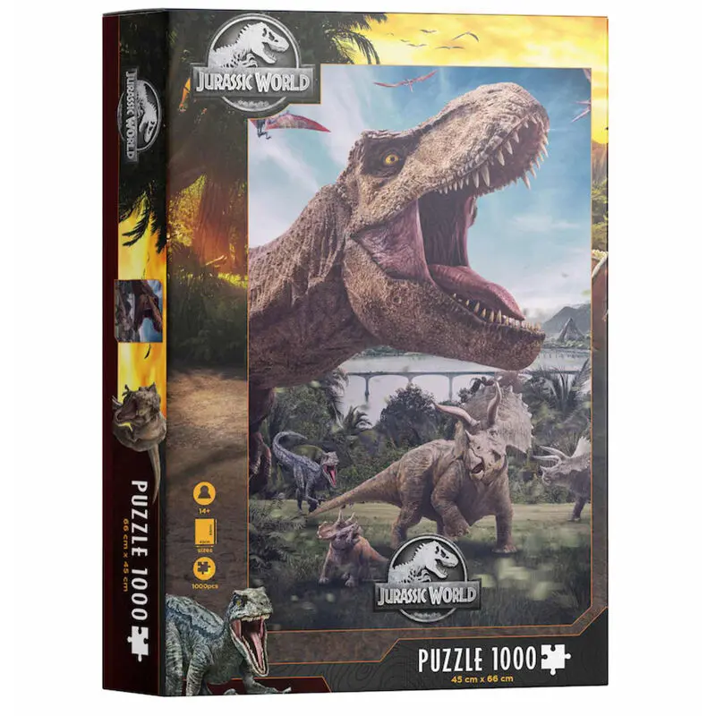 Jurassic World Puzzle Poster Rex (1000 dielikov) produktová fotografia