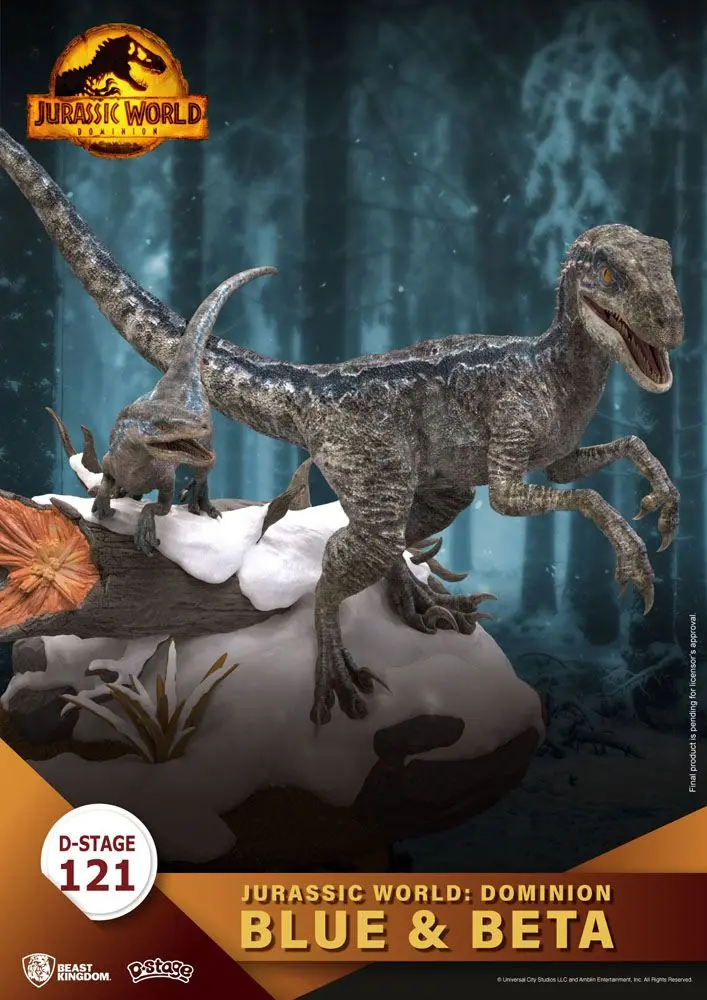 Jurassic World: Dominion D-Stage PVC Dioráma Blue & Beta 13 cm produktová fotografia