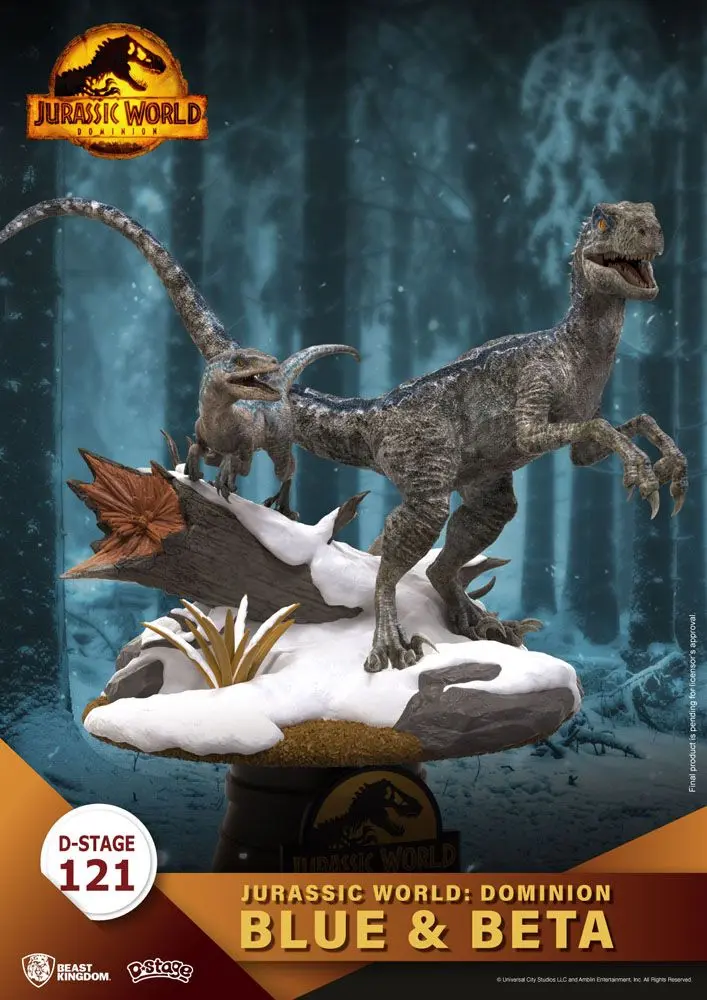 Jurassic World: Dominion D-Stage PVC Dioráma Blue & Beta 13 cm produktová fotografia