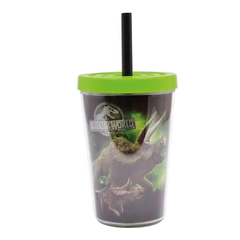 Jurassic World Pohar s slamkou 300 ml produktová fotografia