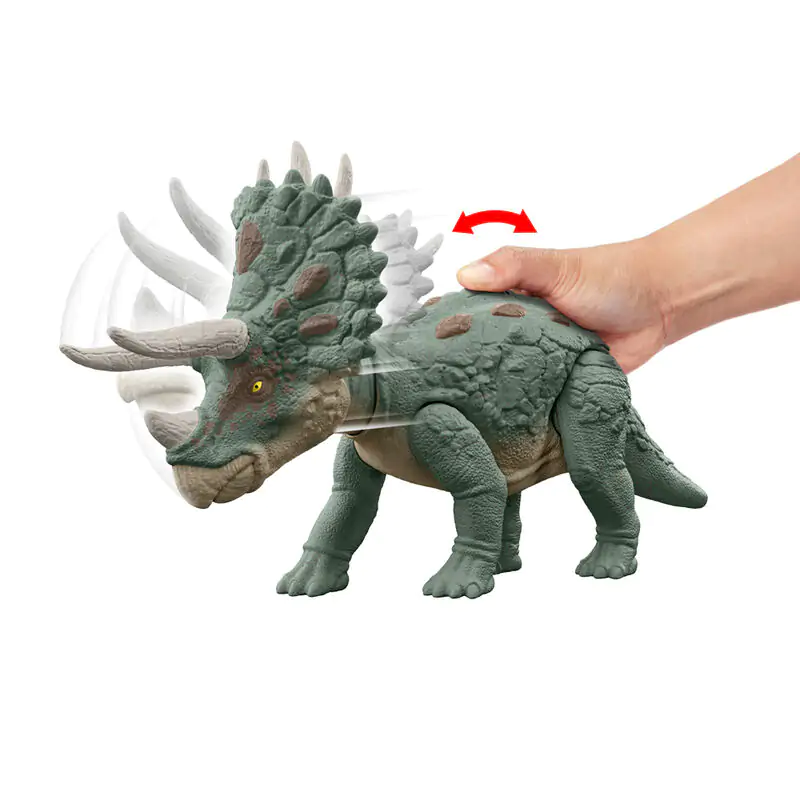 Jurassic World Epic Evolution Gigantic Trackers Triceratops figúrka 17 cm produktová fotografia