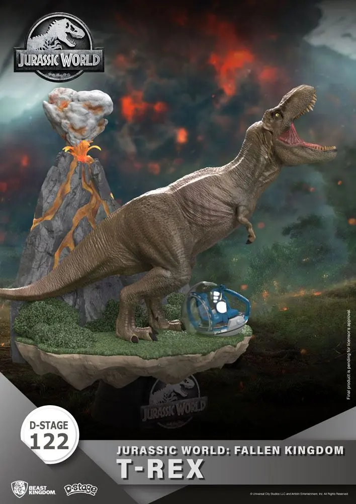 Jurassic World: Fallen Kingdom D-Stage PVC Dioráma T-Rex 13 cm produktová fotografia