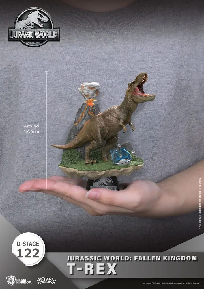 Jurassic World: Fallen Kingdom D-Stage PVC Dioráma T-Rex 13 cm produktová fotografia