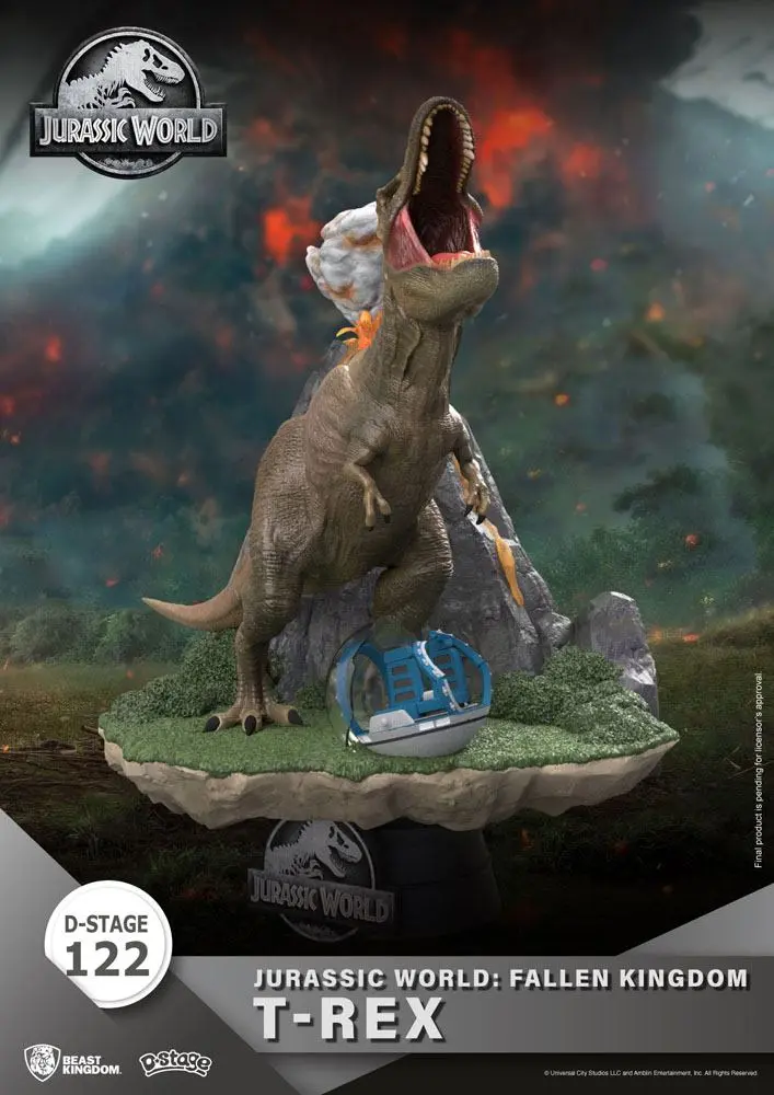 Jurassic World: Fallen Kingdom D-Stage PVC Dioráma T-Rex 13 cm produktová fotografia