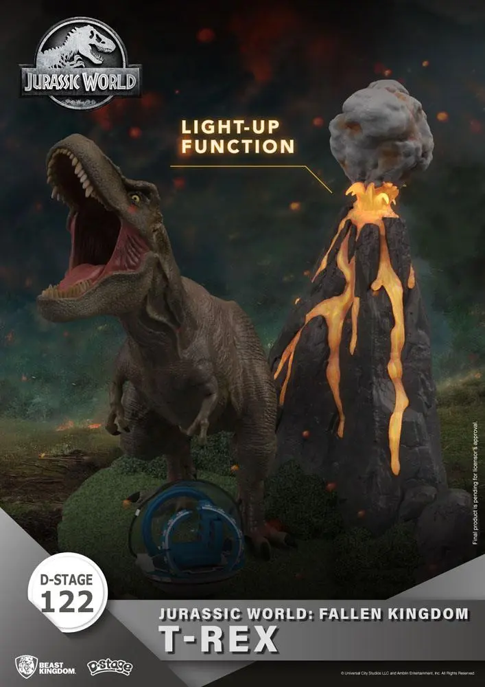 Jurassic World: Fallen Kingdom D-Stage PVC Dioráma T-Rex 13 cm produktová fotografia