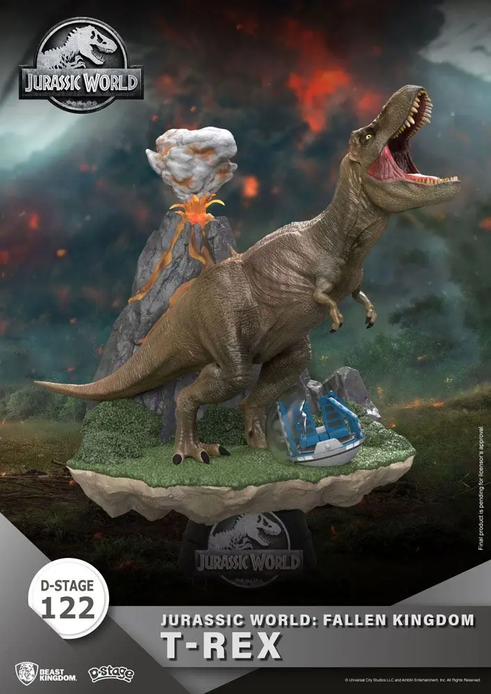 Jurassic World: Fallen Kingdom D-Stage PVC Dioráma T-Rex 13 cm produktová fotografia