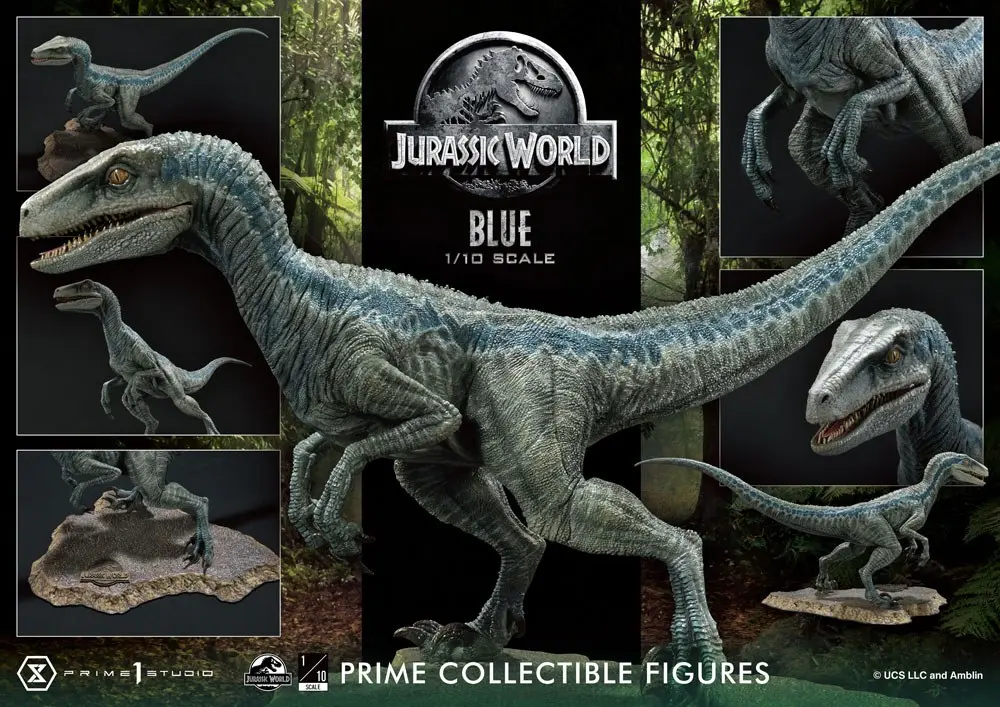 Jurassic World: Fallen Kingdom Prime Collectibles soška 1/10 Blue (Open Mouth Version) 17 cm termékfotó