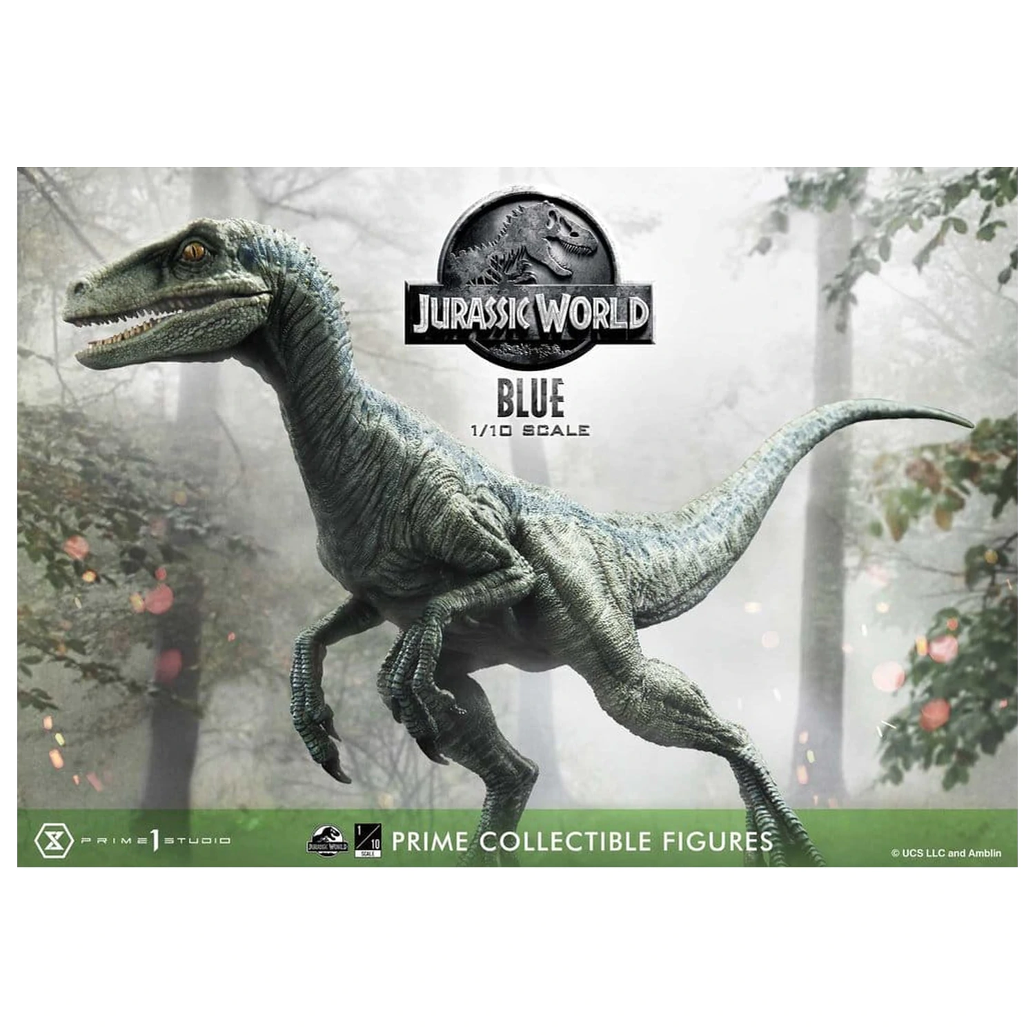 Jurassic World (Film) Prime Collectible Figures Socha 1/10 Blue 17 cm produktová fotografia