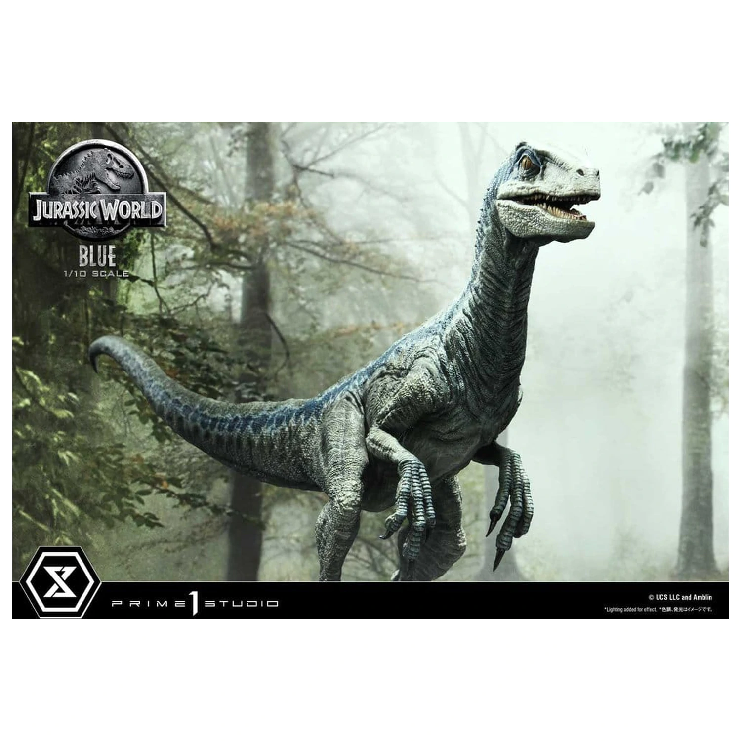 Jurassic World (Film) Prime Collectible Figures Socha 1/10 Blue 17 cm produktová fotografia