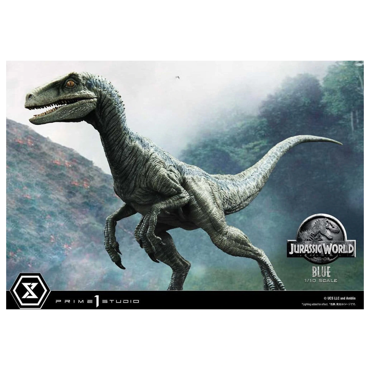 Jurassic World (Film) Prime Collectible Figures Socha 1/10 Blue 17 cm produktová fotografia