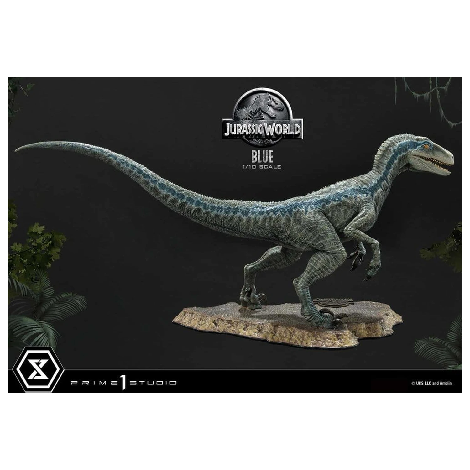 Jurassic World (Film) Prime Collectible Figures Socha 1/10 Blue 17 cm produktová fotografia