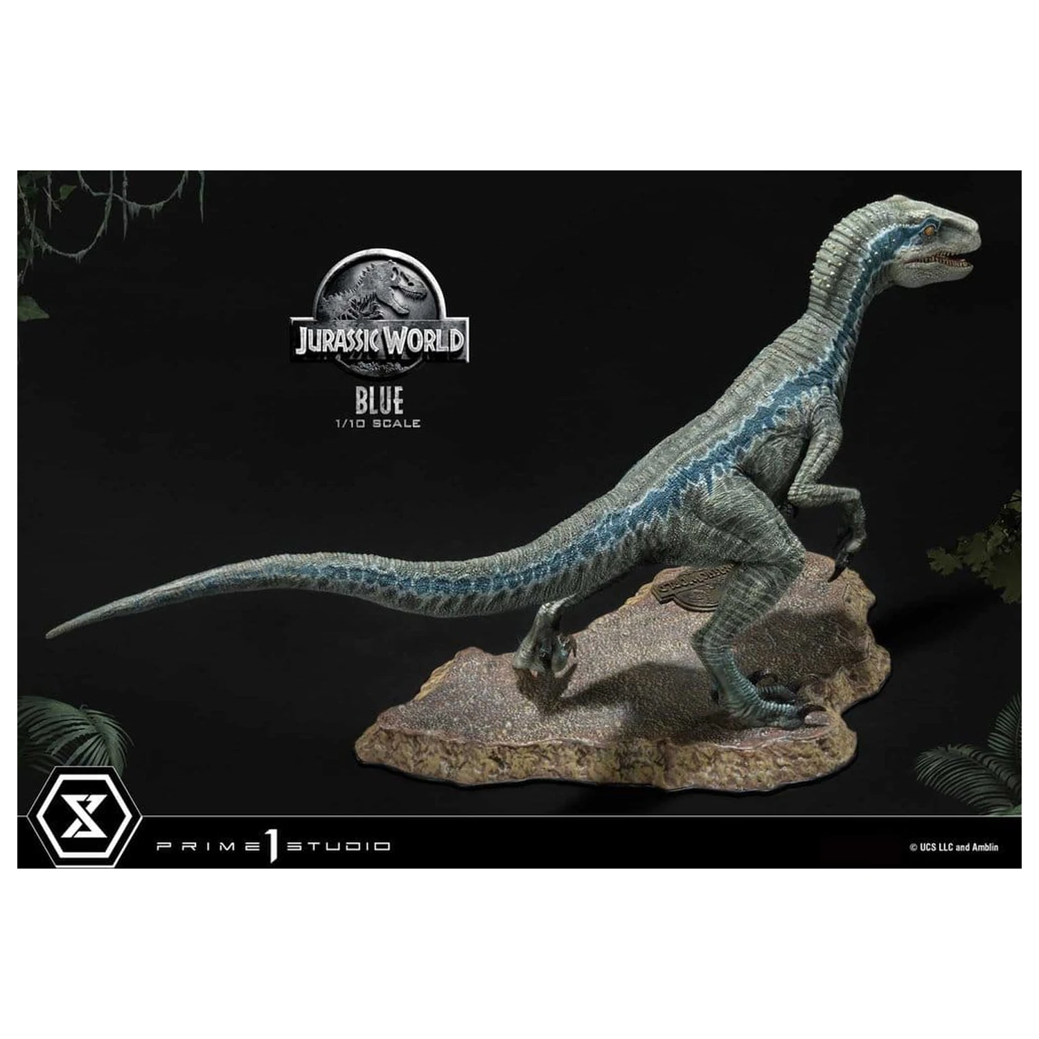 Jurassic World (Film) Prime Collectible Figures Socha 1/10 Blue 17 cm produktová fotografia