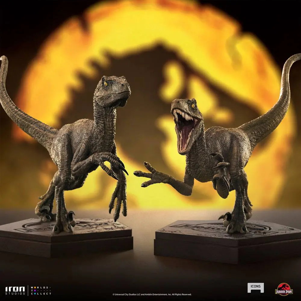 Jurassic World Icons Socha Velociraptor A 9 cm produktová fotografia