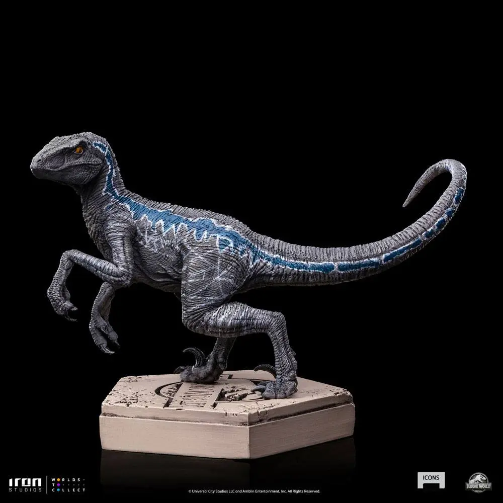 Jurassic World Icons Socha Velociraptor B Blue 7 cm produktová fotografia