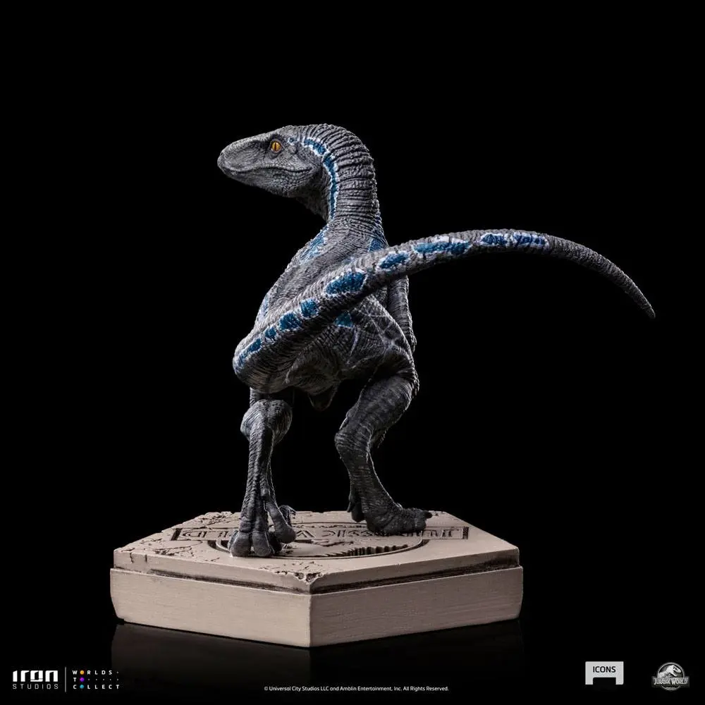 Jurassic World Icons Socha Velociraptor B Blue 7 cm produktová fotografia