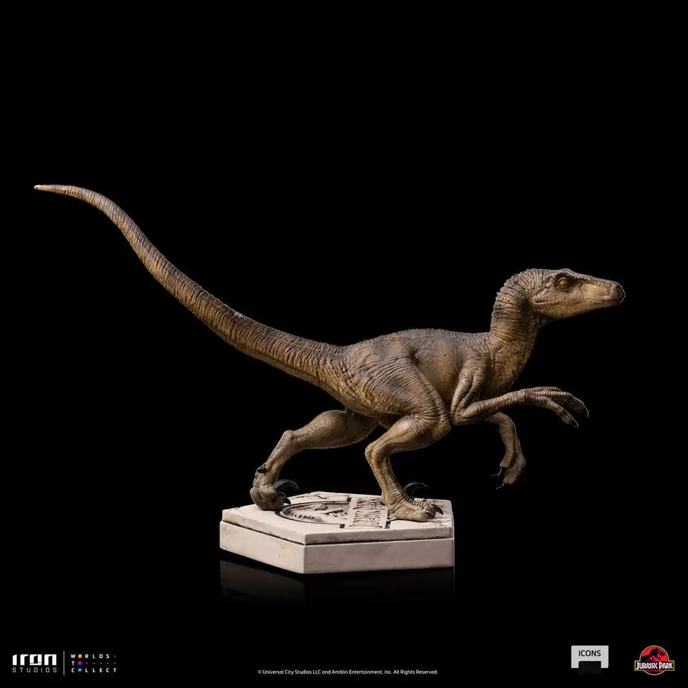 Jurassic World Icons Statue Velociraptor B 9 cm soška produktová fotografia