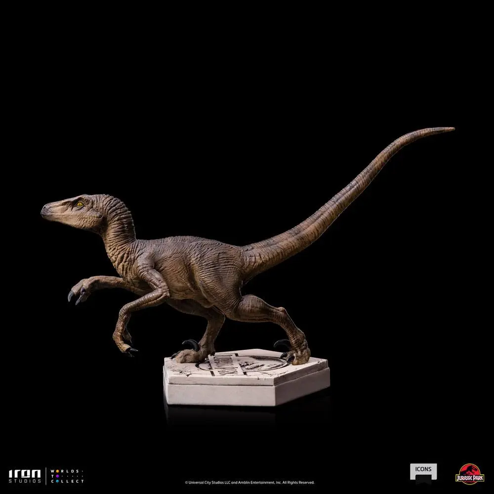 Jurassic World Icons Statue Velociraptor B 9 cm soška produktová fotografia