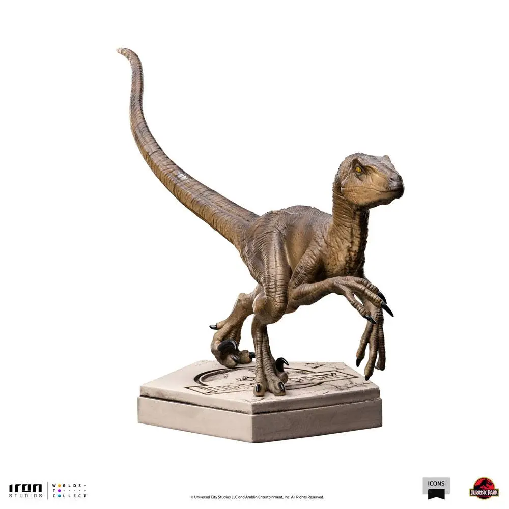 Jurassic World Icons Statue Velociraptor B 9 cm soška produktová fotografia