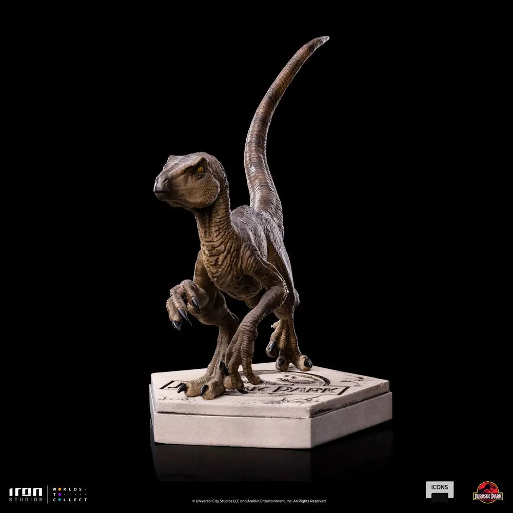 Jurassic World Icons Statue Velociraptor B 9 cm soška produktová fotografia