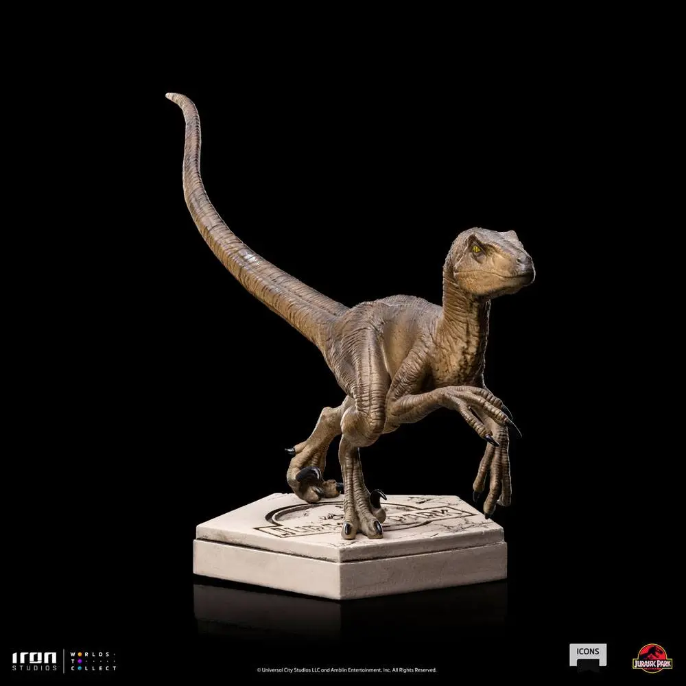 Jurassic World Icons Statue Velociraptor B 9 cm soška produktová fotografia