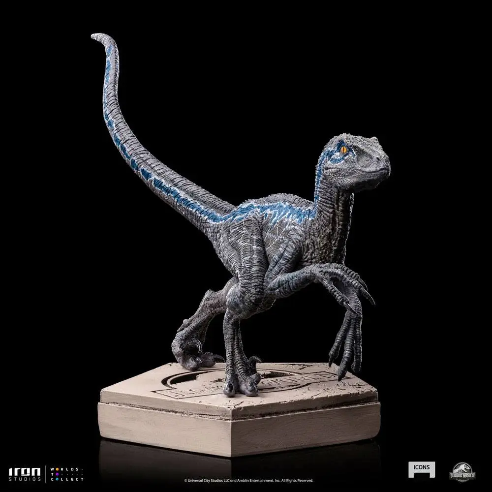 Jurassic World Icons Socha Velociraptor Blue 9 cm produktová fotografia