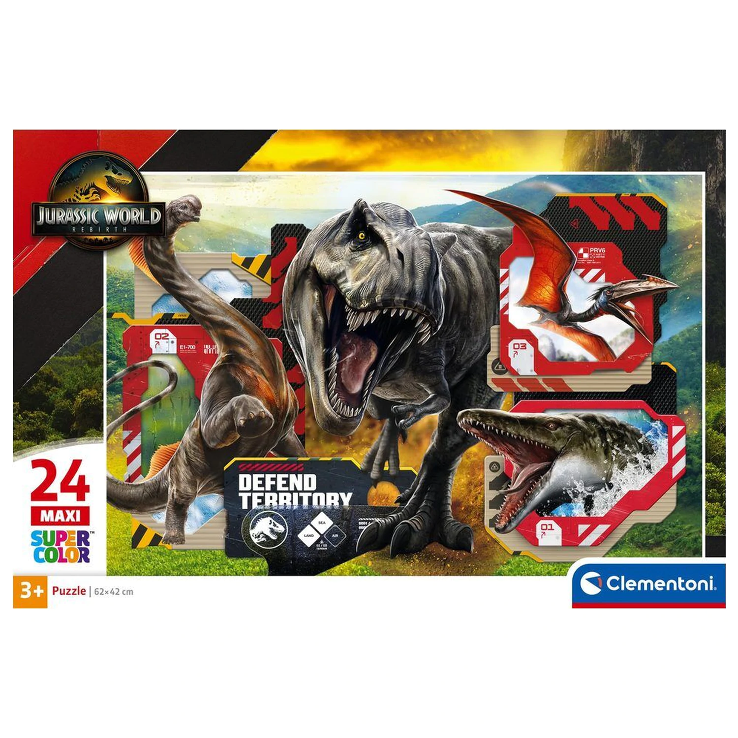 Jurassic World maxi puzzle 24 kusov produktová fotografia