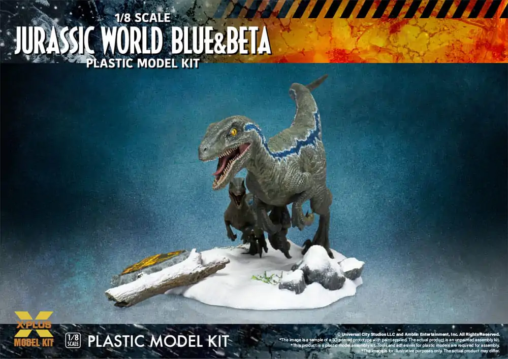Jurassic World Plastic Model Kit 1/8 Dominion Velociraptor Blue & Beta 40 cm Plastová stavebnica produktová fotografia