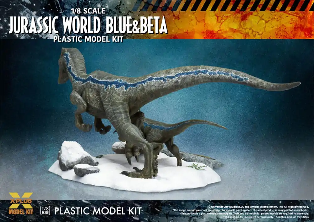 Jurassic World Plastic Model Kit 1/8 Dominion Velociraptor Blue & Beta 40 cm Plastová stavebnica produktová fotografia