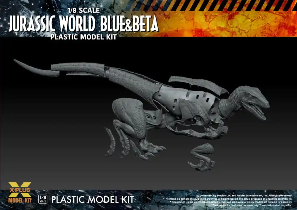 Jurassic World Plastic Model Kit 1/8 Dominion Velociraptor Blue & Beta 40 cm Plastová stavebnica produktová fotografia