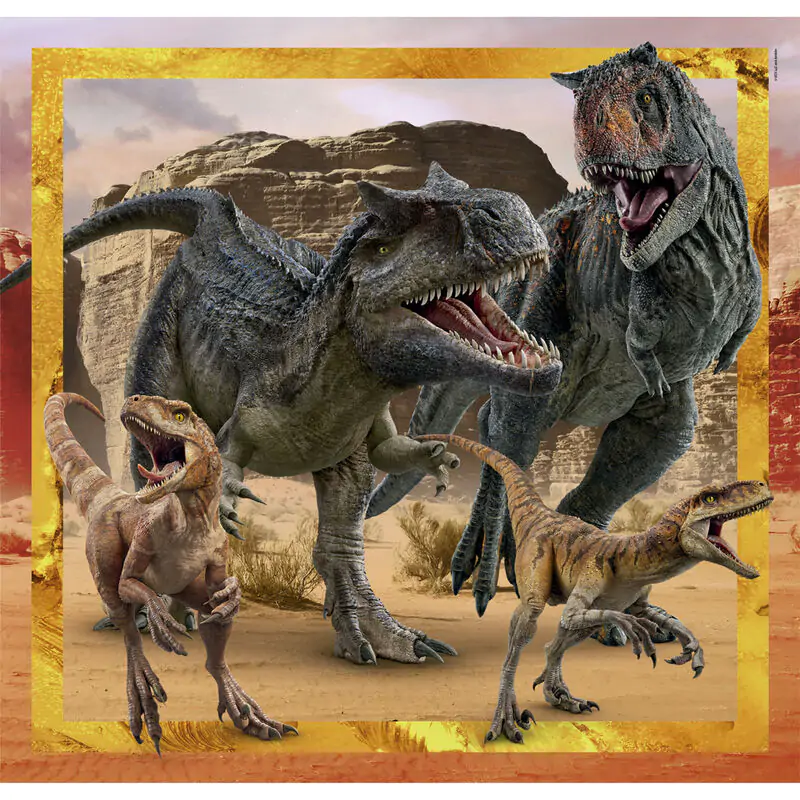 Jurassic World puzzle 3 x 48 dielikov produktová fotografia