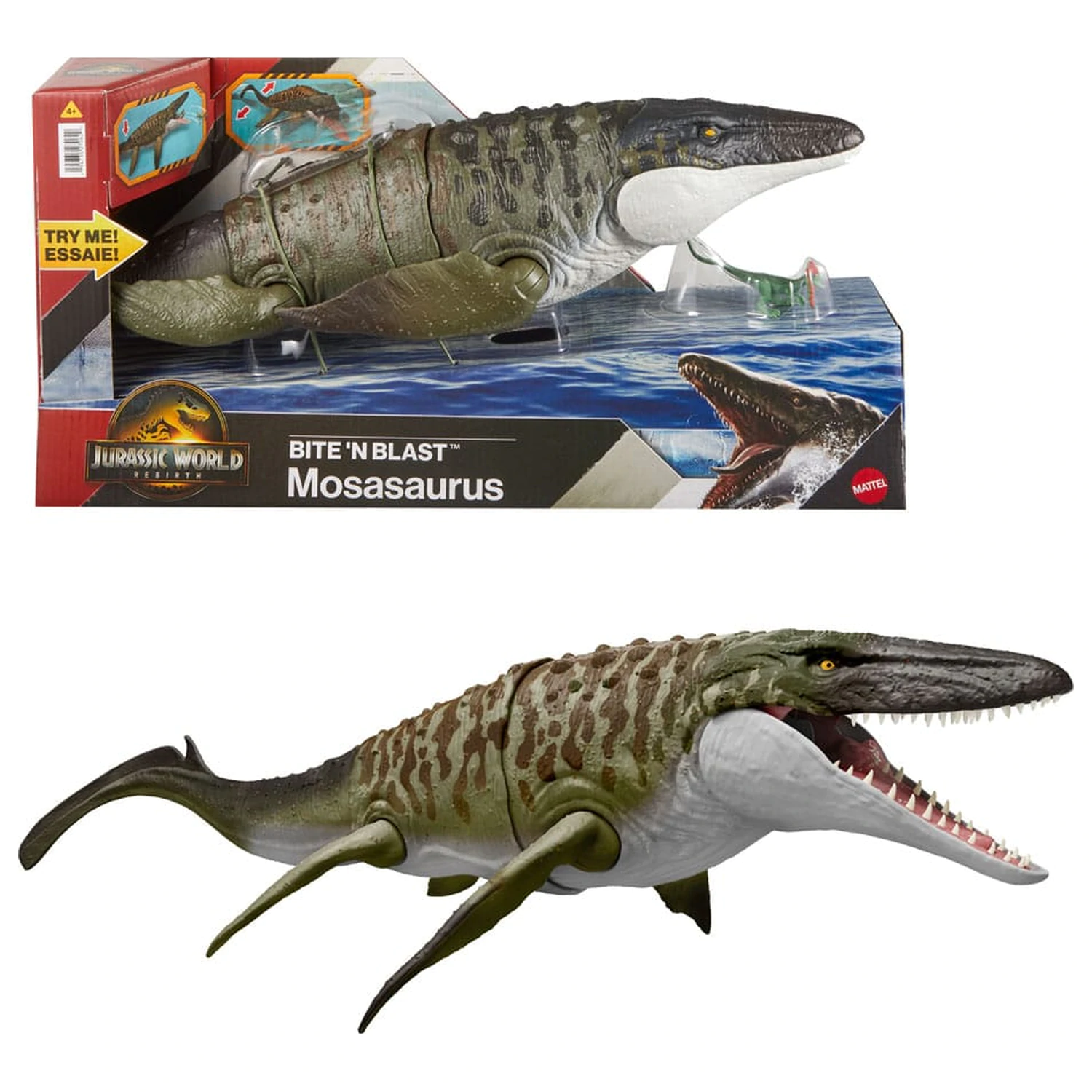 Jurassic World: Rebirth Akčná figúrka Bite 'n Blast Mosasaurus 65 cm produktová fotografia