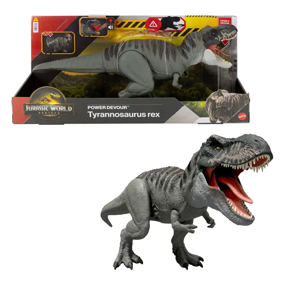 Akčná figúrka Jurassic World Rebirth so zvukom Power Devour Tyrannosaurus Rex 21 cm produktová fotografia