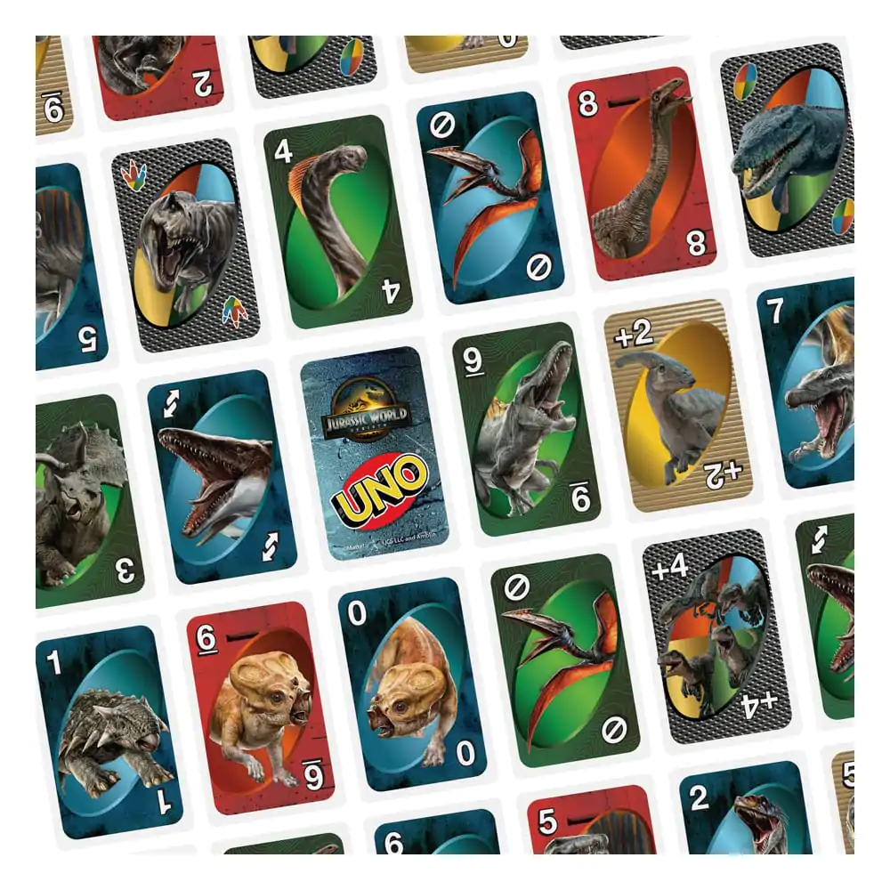 Jurassic World Rebirth UNO Kartová hra produktová fotografia