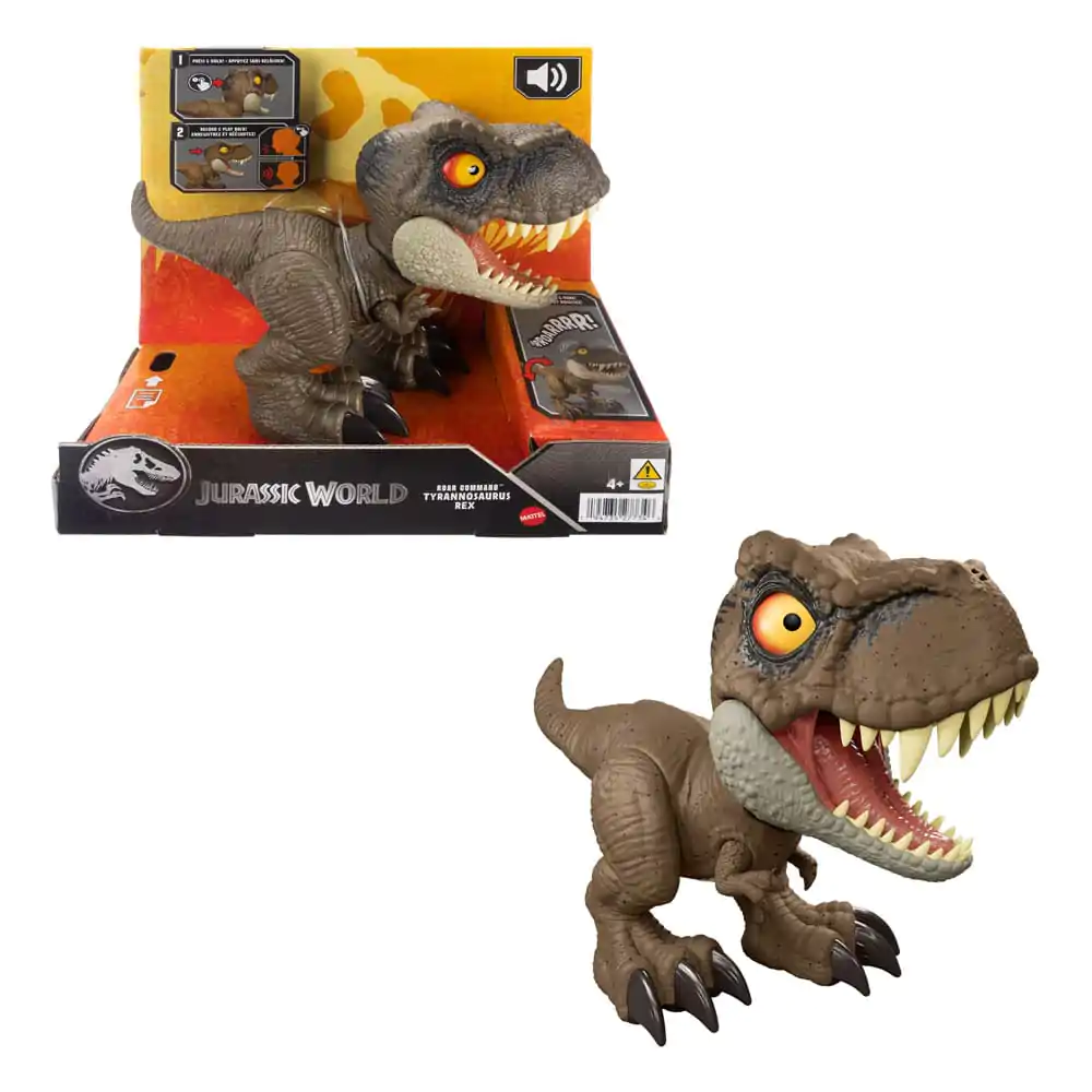 Jurassic World Akčná figúrka so zvukom Roar Command Tyrannosaurus Rex 16 cm produktová fotografia