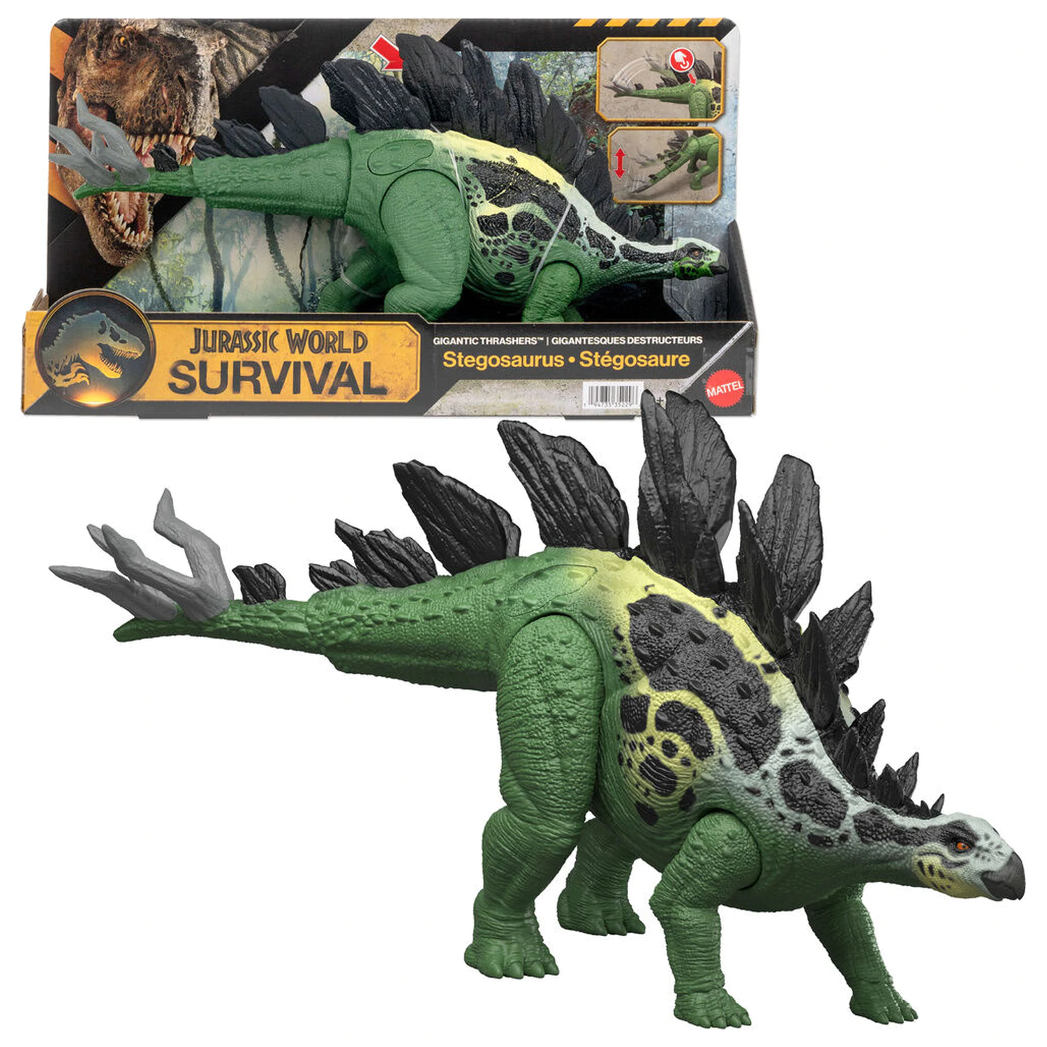 Jurassic World figúrka dinosaura Stegosaurus produktová fotografia