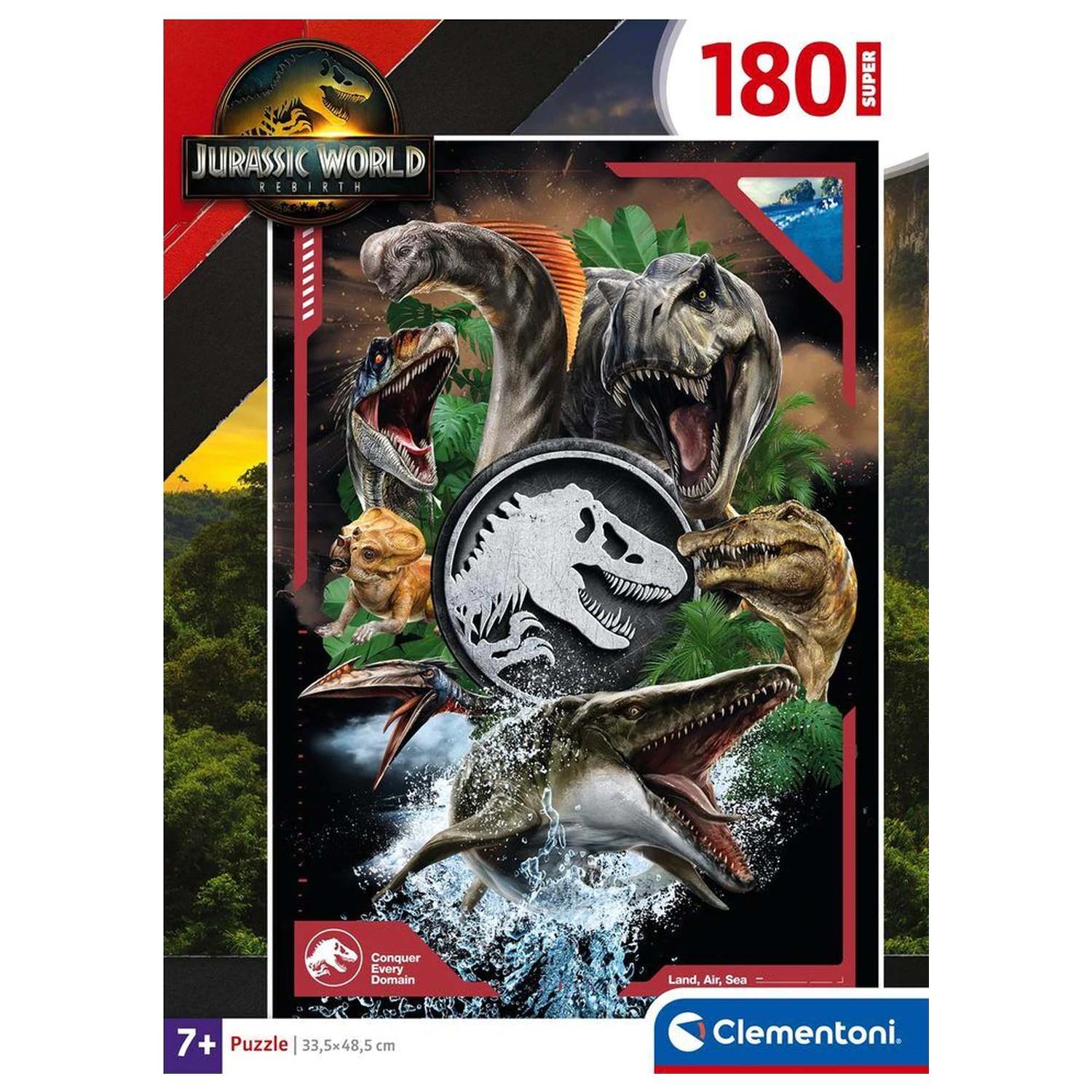Jurassic World super puzzle 180 ks produktová fotografia
