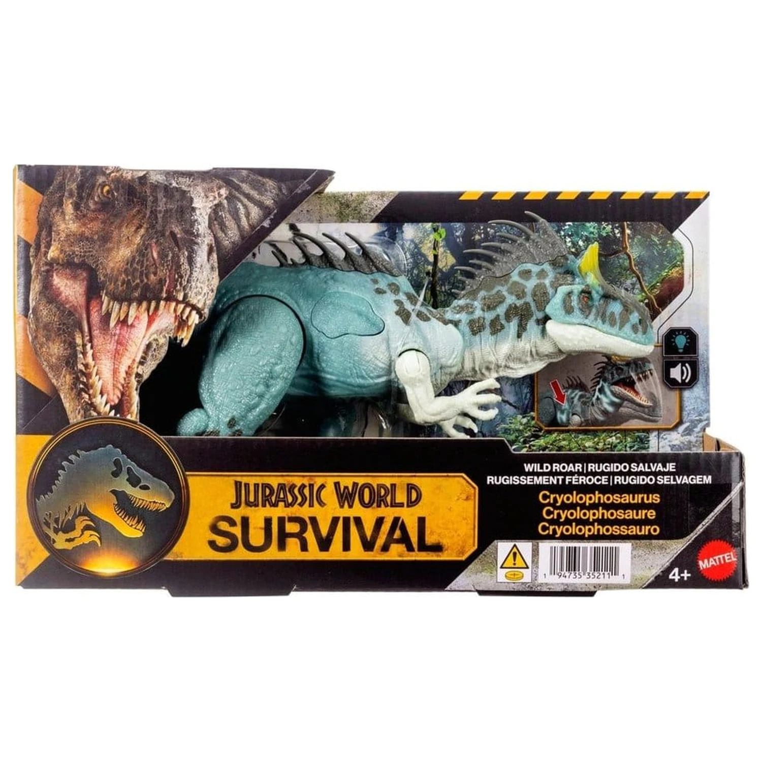 Jurassic World: Survival Action Figure Wild Roar Cryolophosaurus 37 cm produktová fotografia