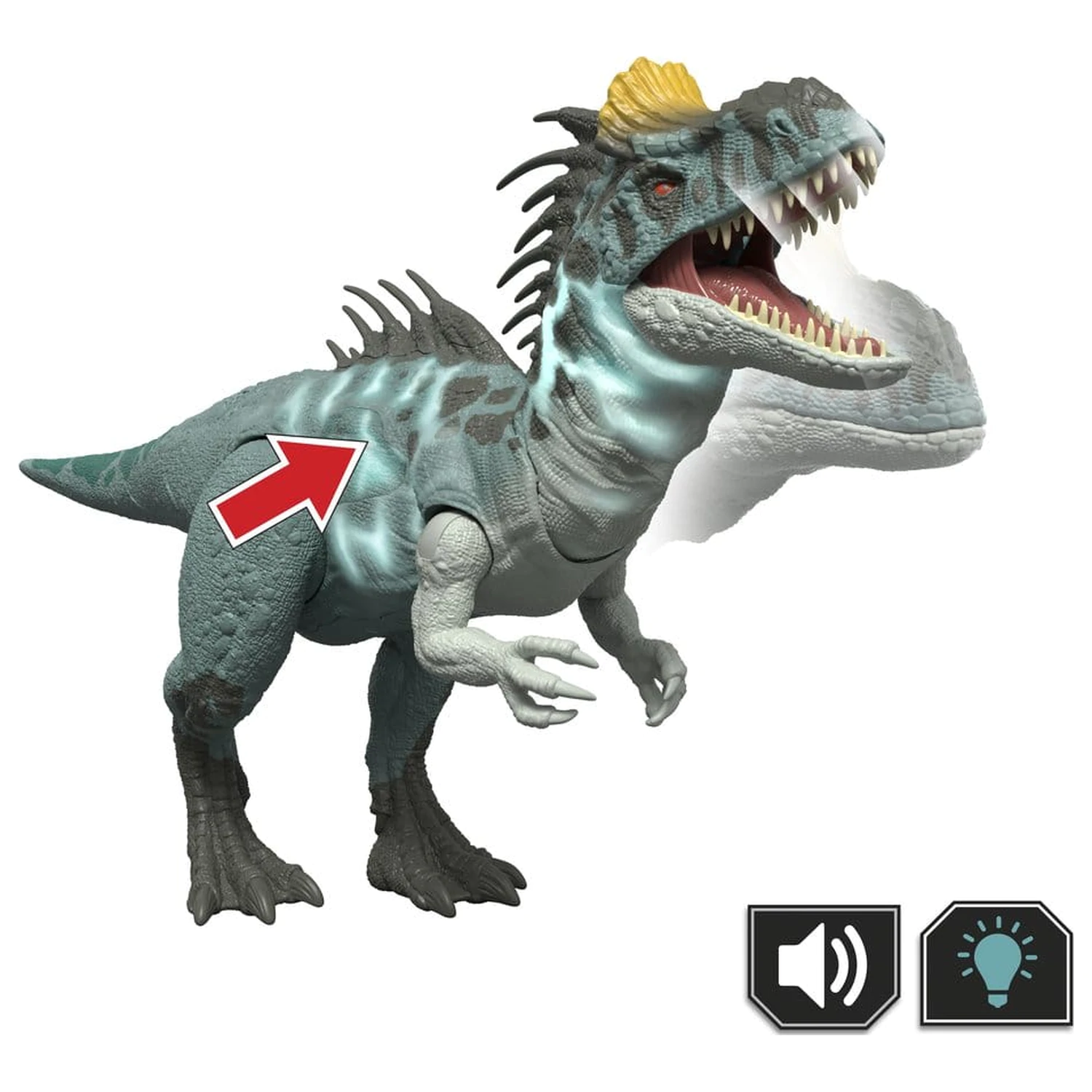 Jurassic World: Survival Action Figure Wild Roar Cryolophosaurus 37 cm produktová fotografia