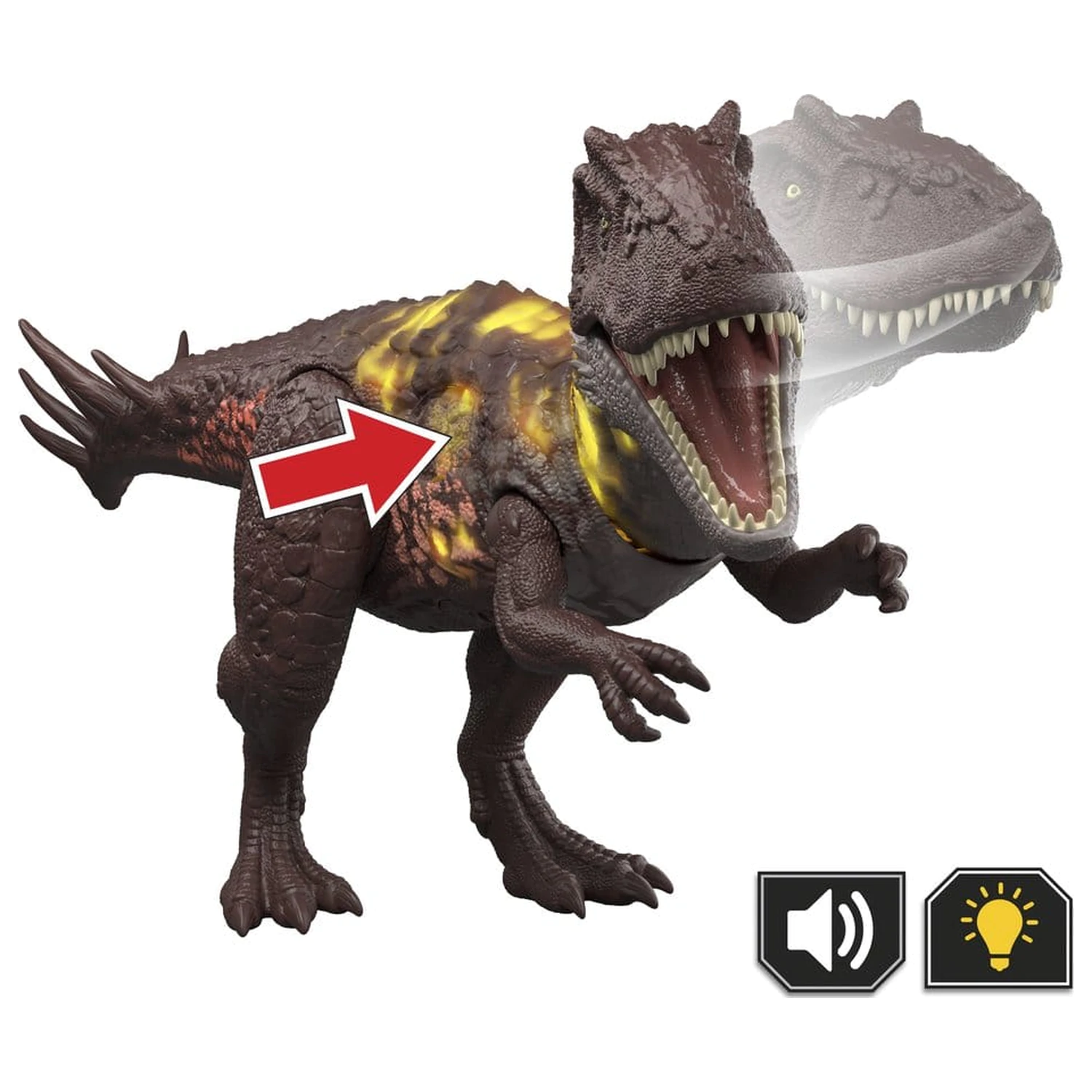 Jurassic World: Survival Action Figure Wild Roar Metriacanthosaurus 31 cm produktová fotografia
